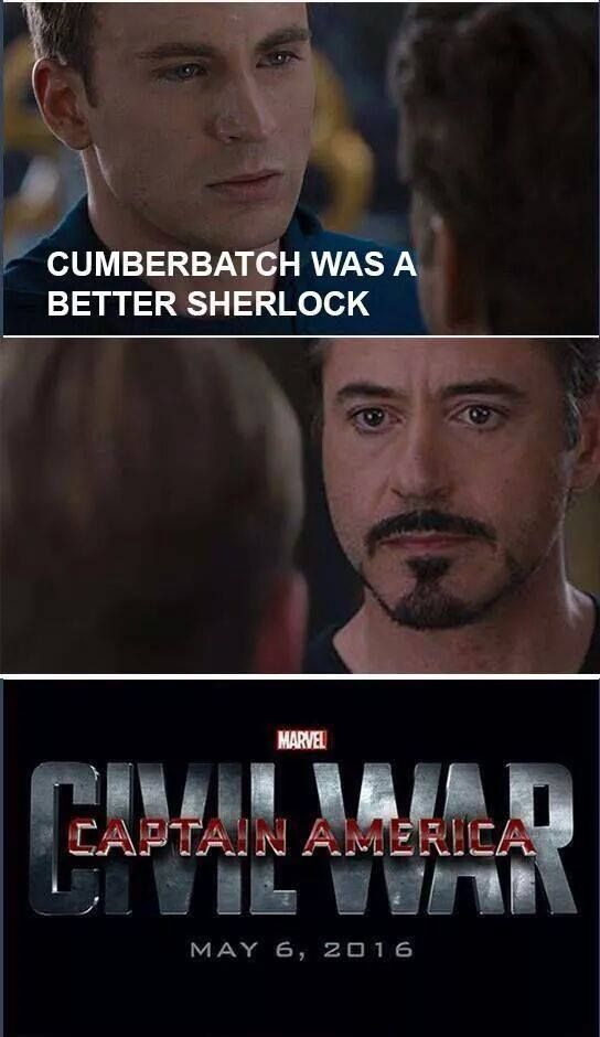 Мем Civil War Marvel Старк Капитан Америка Противостояние