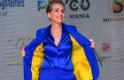 Шерон Стоун приголомшила Канни синьо-жовтим нарядом на підтримку України