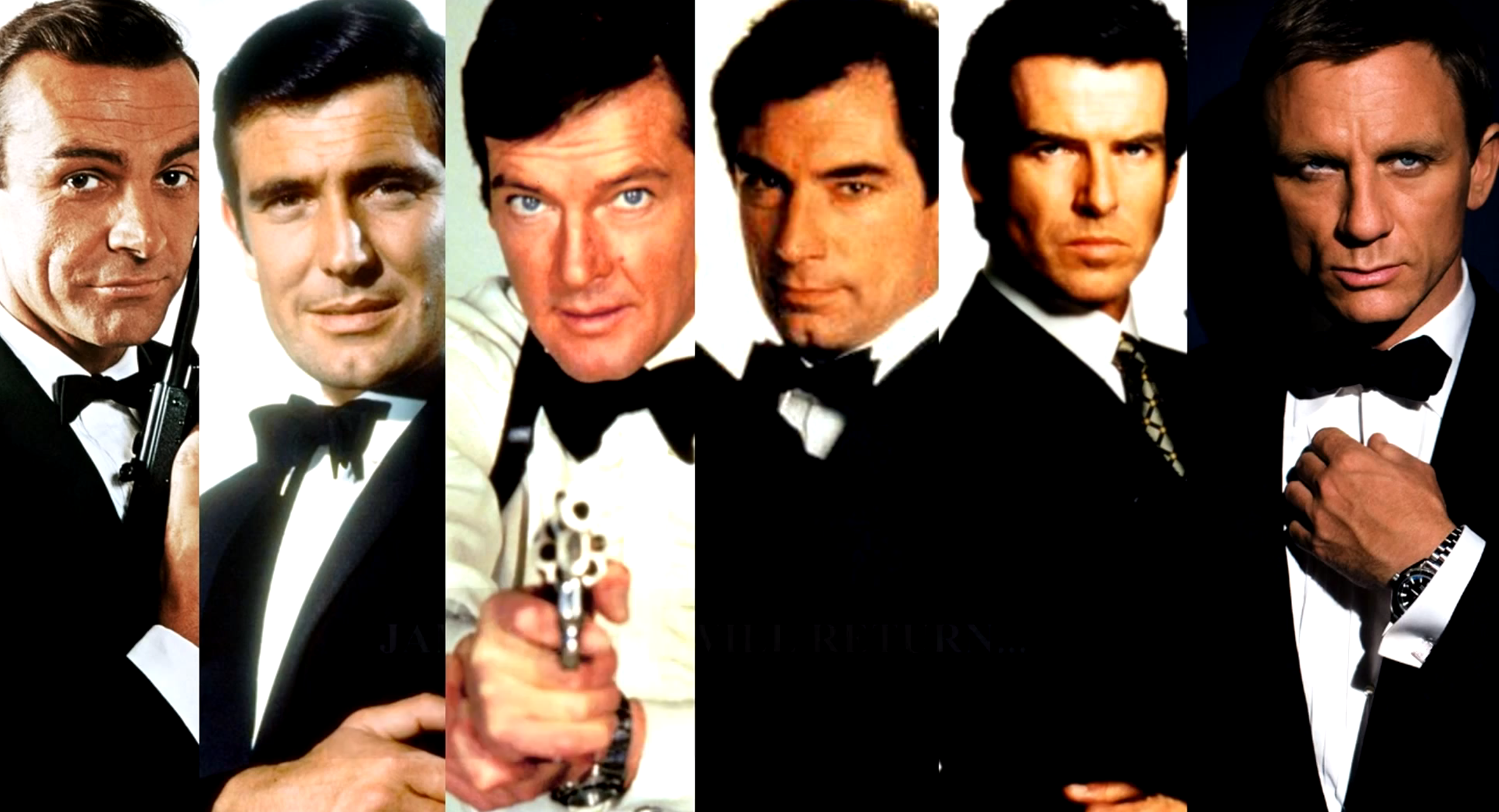 всі виконавці ролі агента 007 