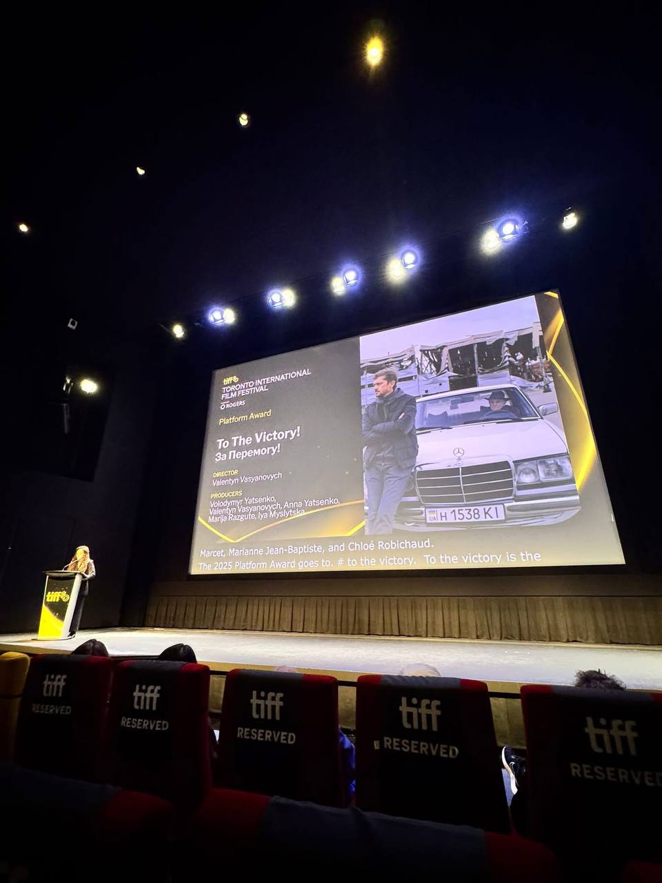 Фільм Валентина Васяновича «За Перемогу!» переміг на 50-му Міжнародному кінофестивалі в Торонто